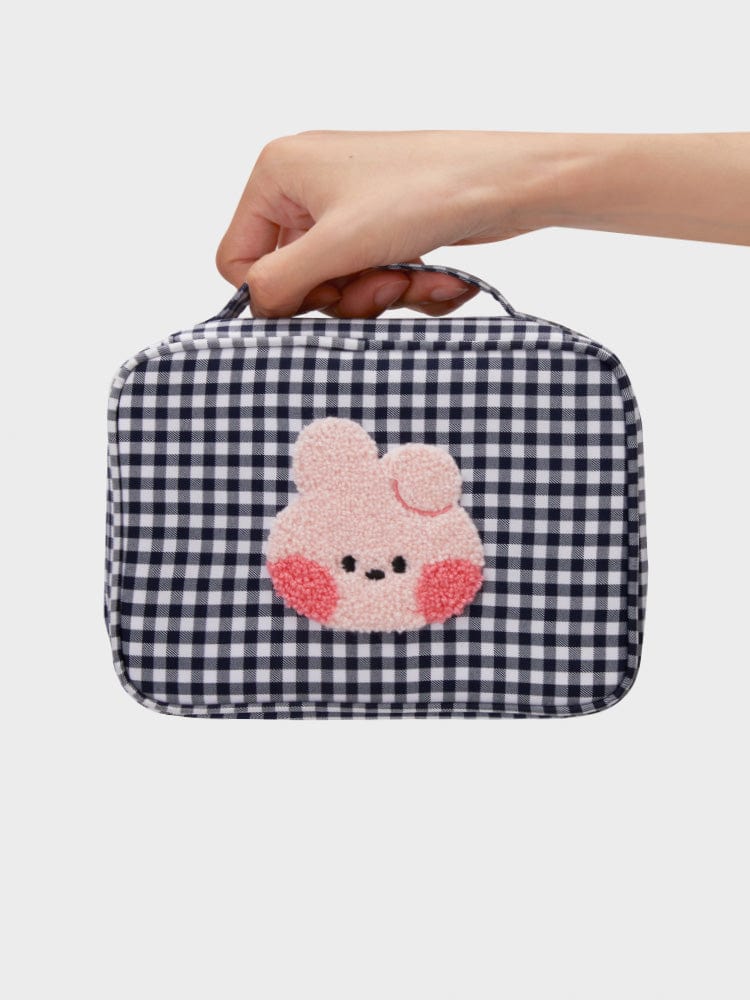 BT21 LIVING COOKY BT21 COOKY minini CHECKERED POUCH WITH HANDLE