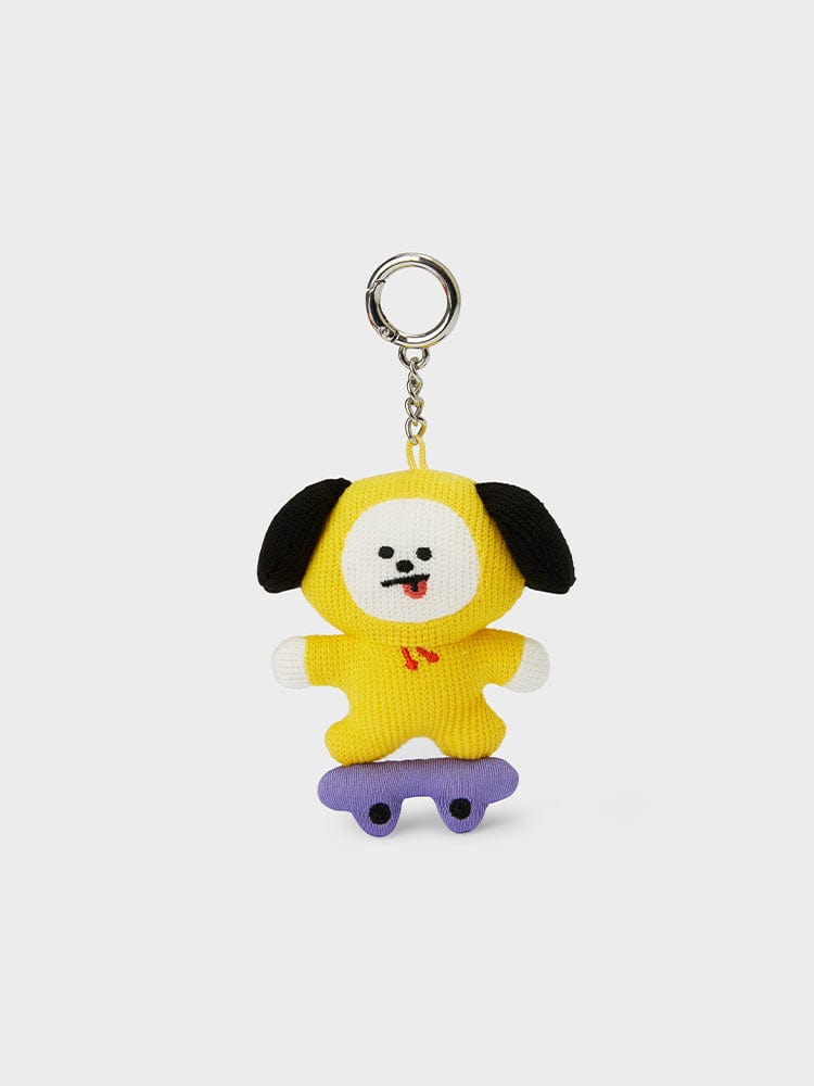 BT21 TOYS CHIMMY BT21 CHIMMY KNITTED KEYRING 2024 SEASON'S GREETINGS