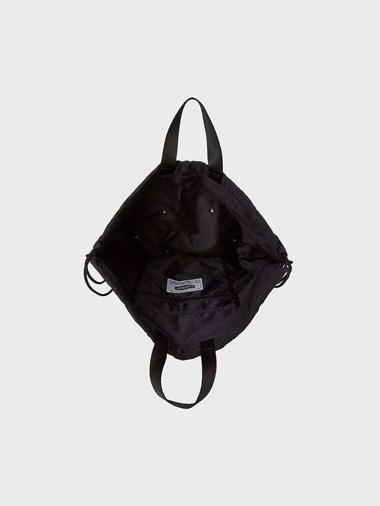 COLLER FASHION BLACK COLLER DRAWSTRING BAG SHADE BLACK