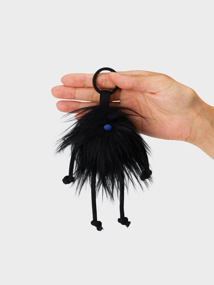 COLLER TOYS BLACK COLLER MINI FURRY DOLL KEYRING BLACK