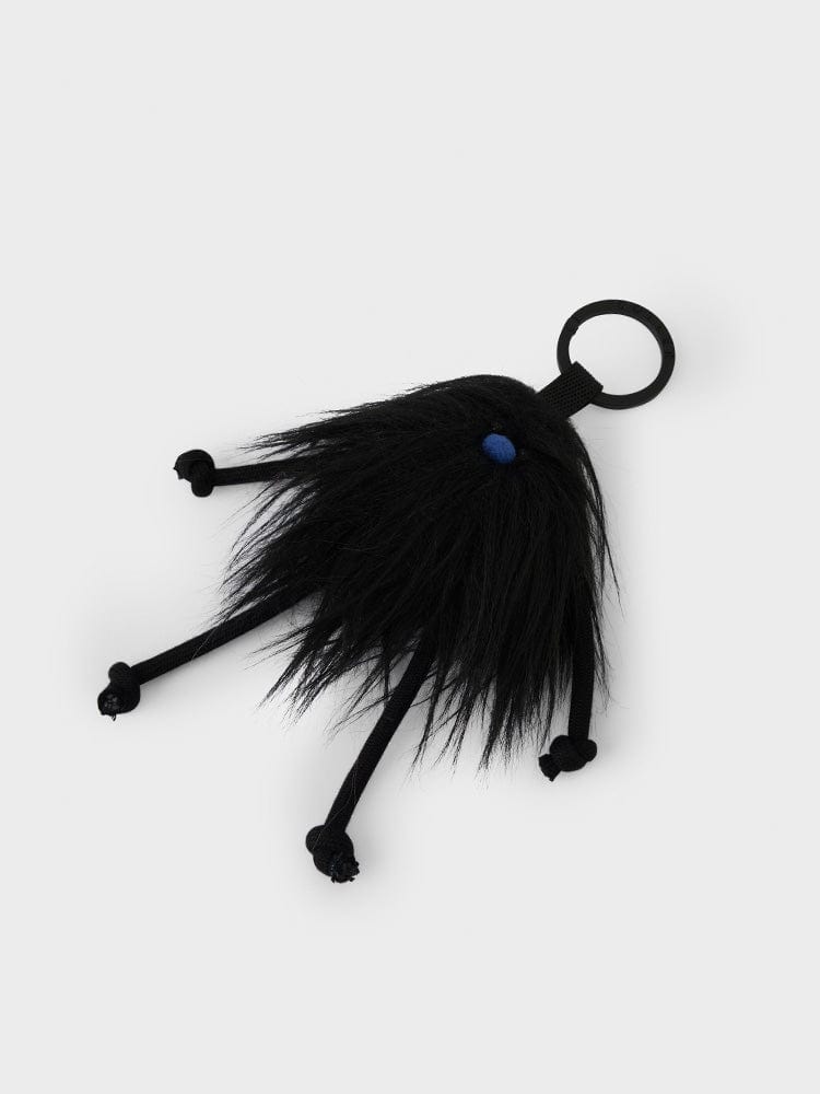 COLLER TOYS BLACK COLLER MINI FURRY DOLL KEYRING BLACK