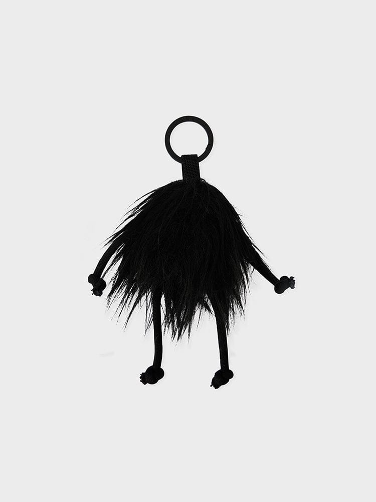 COLLER TOYS BLACK COLLER MINI FURRY DOLL KEYRING BLACK