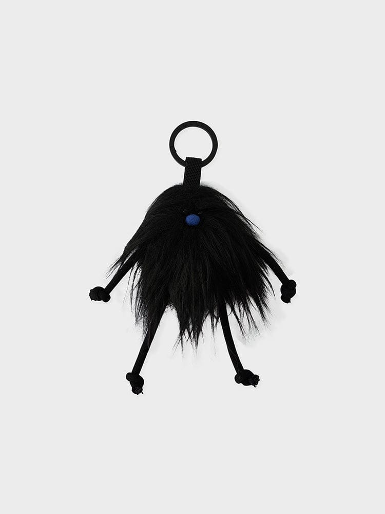 COLLER TOYS BLACK COLLER MINI FURRY DOLL KEYRING BLACK