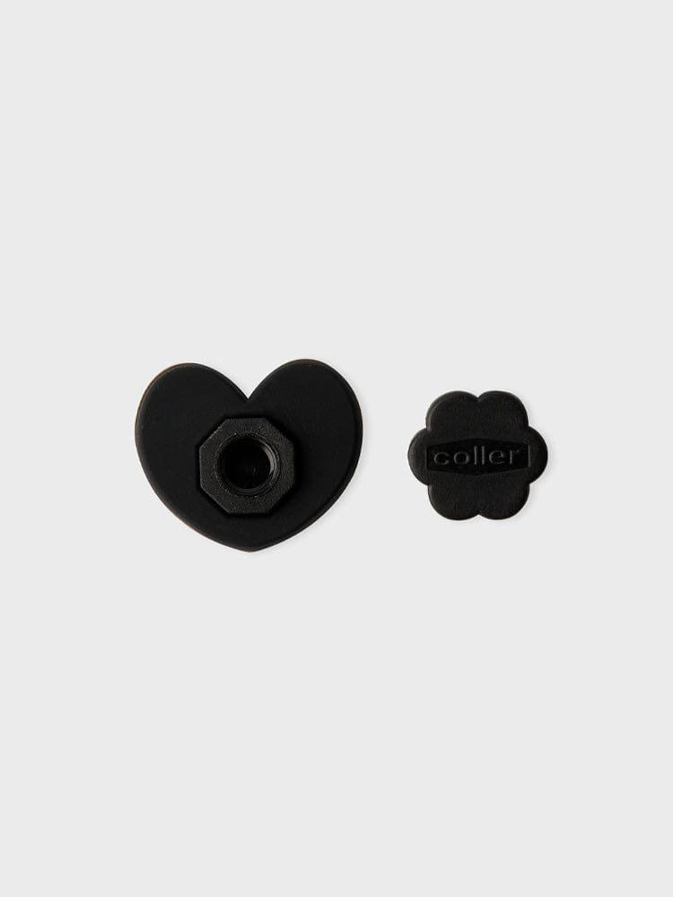 COLLER TOYS BLACK COLLER SMALL HEART SHAPED STICON BLACK