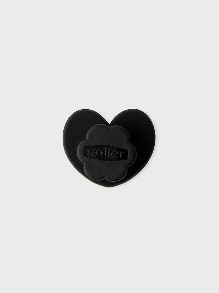 COLLER TOYS BLACK COLLER SMALL HEART SHAPED STICON BLACK