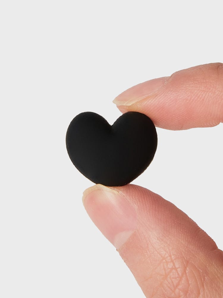 COLLER TOYS BLACK COLLER SMALL HEART SHAPED STICON BLACK