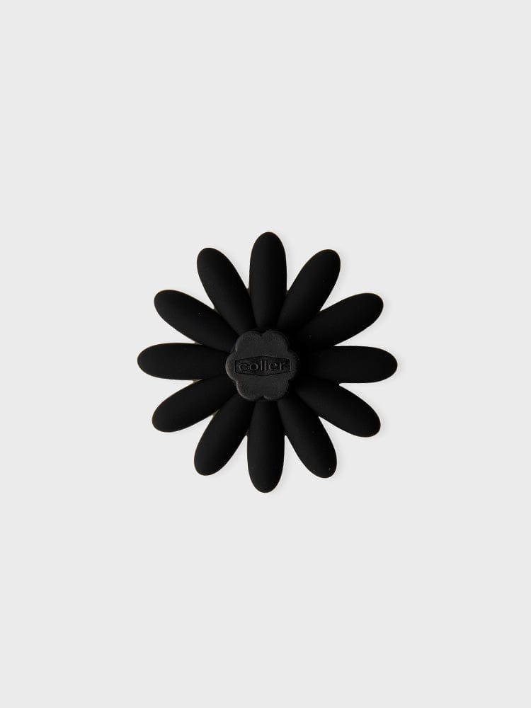 COLLER TOYS BLACK WHITE COLLER BIG FLOWER STICON BLACK & ORANGE