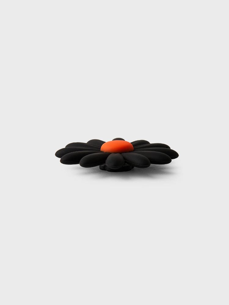 COLLER TOYS BLACK WHITE COLLER BIG FLOWER STICON BLACK & ORANGE