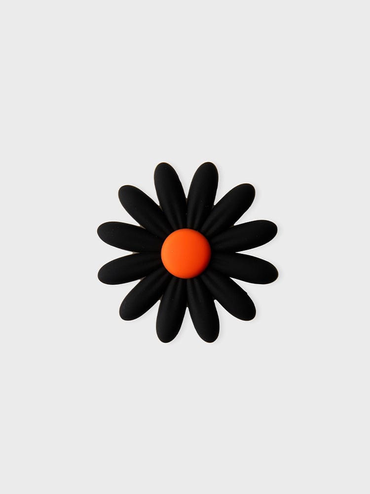 COLLER TOYS BLACK WHITE COLLER BIG FLOWER STICON BLACK & ORANGE