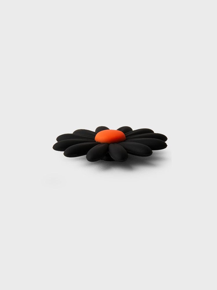 COLLER TOYS BLACK WHITE COLLER BIG FLOWER STICON BLACK & ORANGE