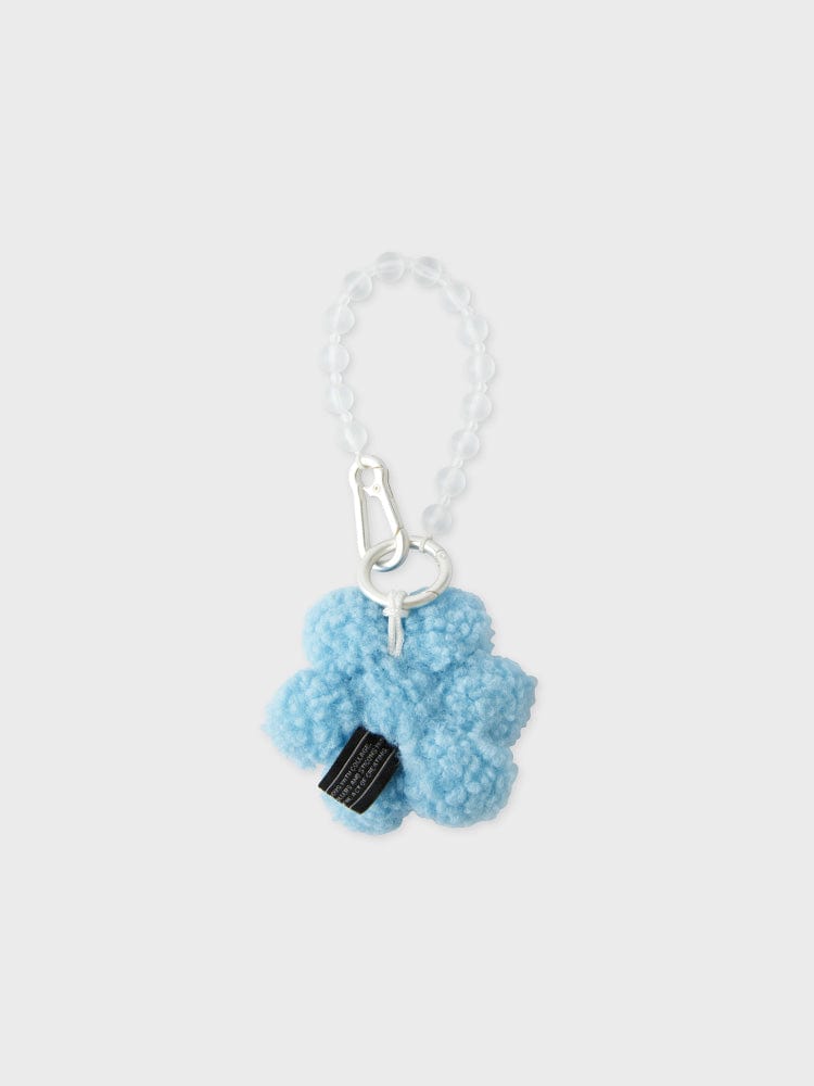 COLLER TOYS BLUE COLLER FUZZY FLOWER KEYRING BLUE