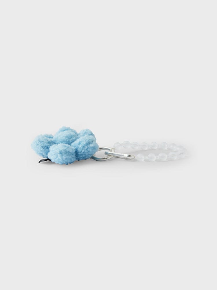 COLLER TOYS BLUE COLLER FUZZY FLOWER KEYRING BLUE