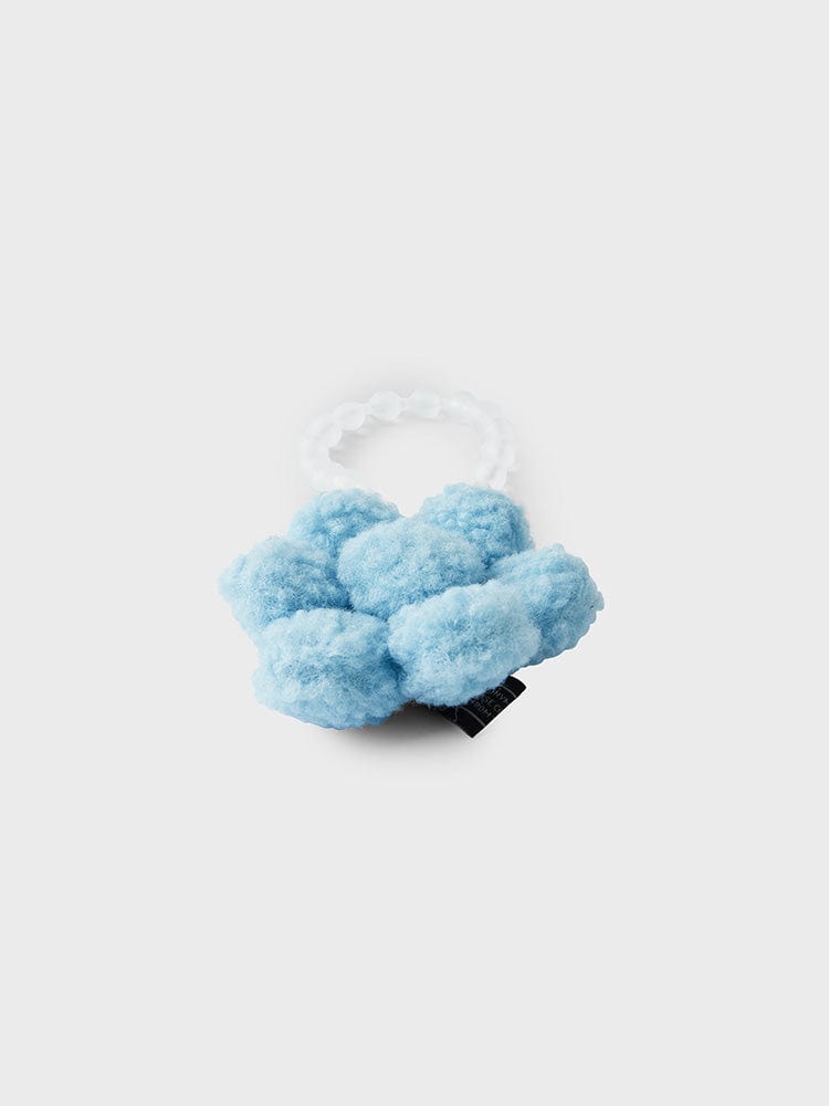 COLLER TOYS BLUE COLLER FUZZY FLOWER KEYRING BLUE