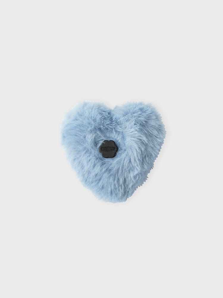 COLLER TOYS BLUE COLLER HEART SHAPED FURRY PLUSH STICON BLUE