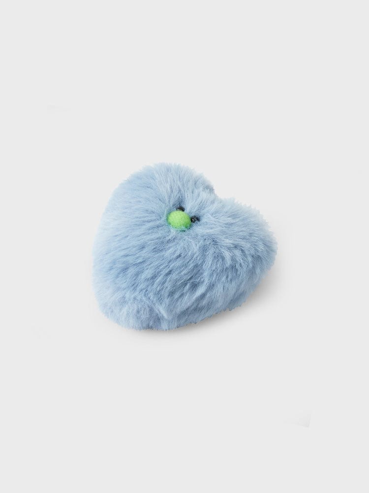 COLLER TOYS BLUE COLLER HEART SHAPED FURRY PLUSH STICON BLUE