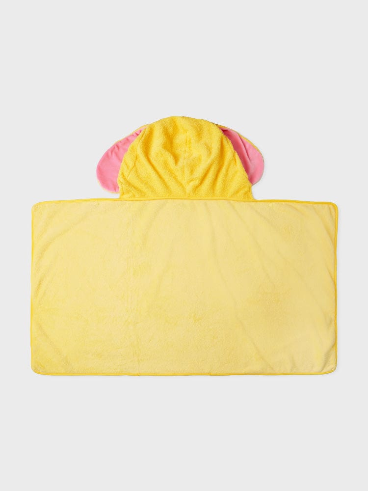 bunini 連帽毛毯 黃色