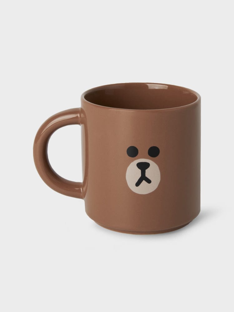 LF LIVING BROWN LINE FRIENDS BROWN MUG