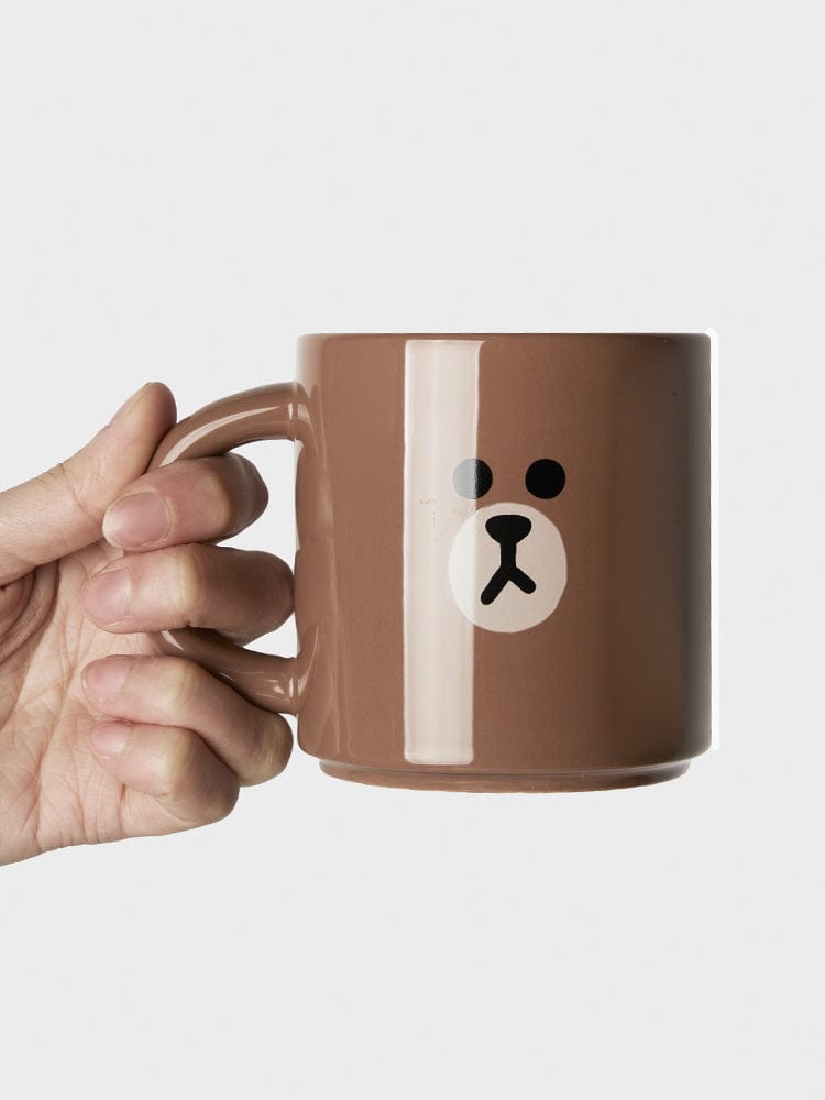 LF LIVING BROWN LINE FRIENDS BROWN MUG