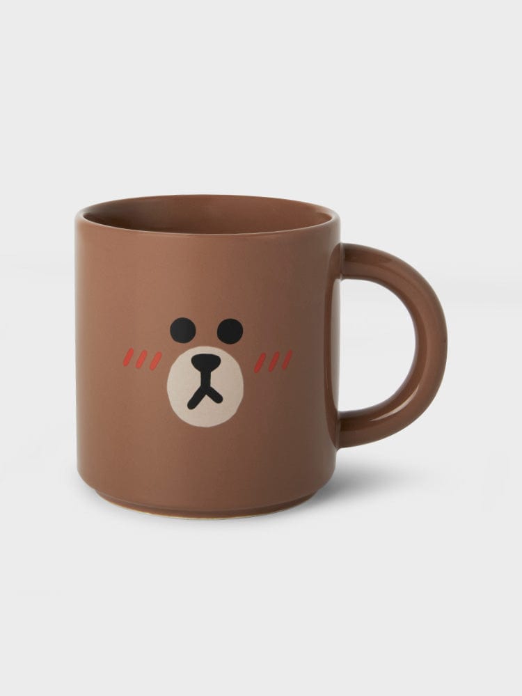 LF LIVING BROWN LINE FRIENDS BROWN MUG