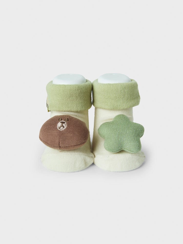 LF TOYS BROWN LINE FRIENDS BROWN BABY GIFT SET (DOLL & SOCKS)