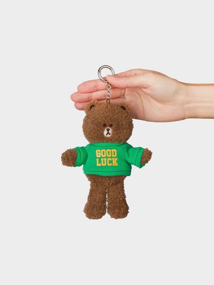 LF TOYS GOOD LUCK LINE FRIENDS BROWN SOULMATE KEYRING (GOOD LUCK)
