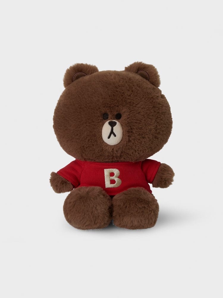 LINE FRIENDS BROWN 毛衣坐姿玩偶 M