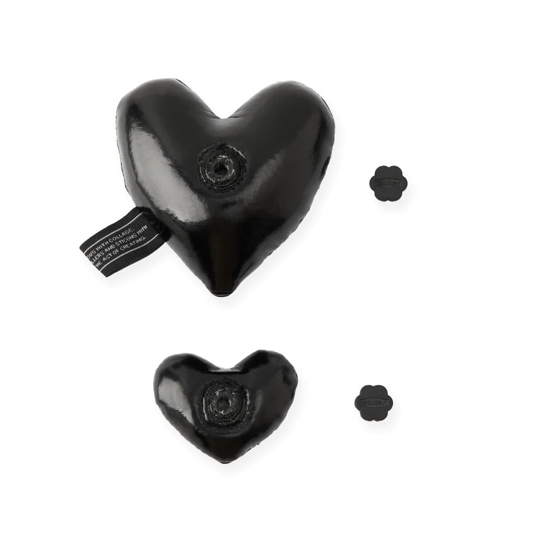 LINE FRIENDS TOYS BLACK COLLER PADDED BLACK HEART STICON SET (2P)