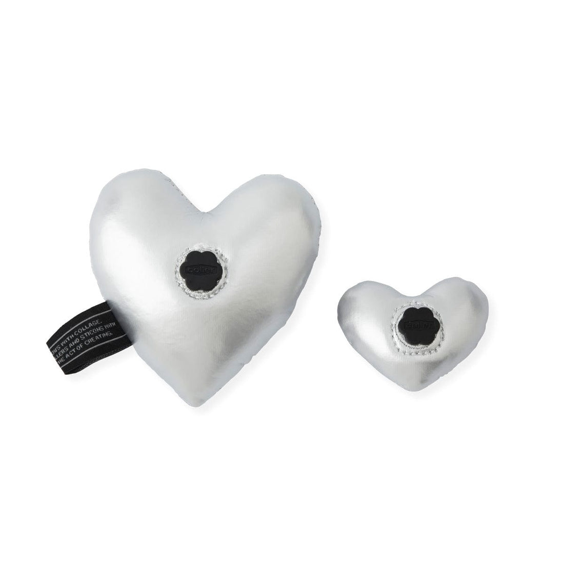 LINE FRIENDS TOYS SILVER COLLER PADDED SILVER HEART STICON SET (2P)