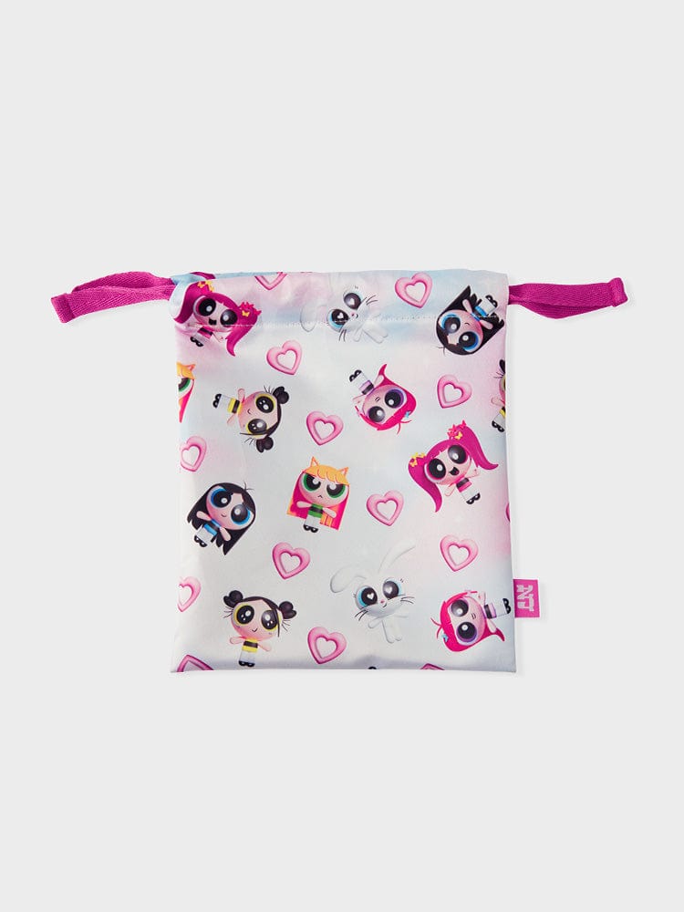 NEWJEANS LIVING STRING POUCH THE POWERPUFF GIRLS x NJ STRING POUCH